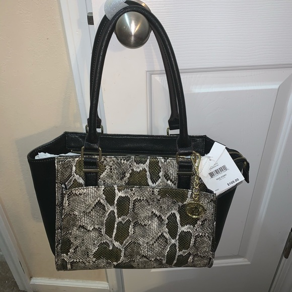 anne klein snakeskin purse